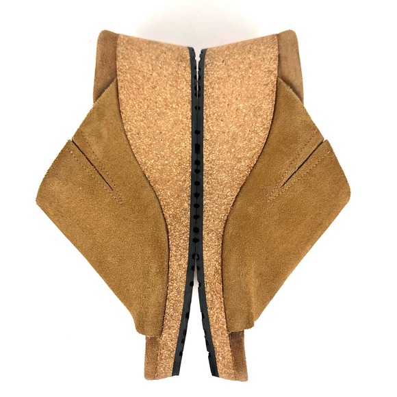 Birkenstock Papillio Namica Suede Leather Slide Wedge Sandal Tea Brown Size 38 - Picture 6 of 11